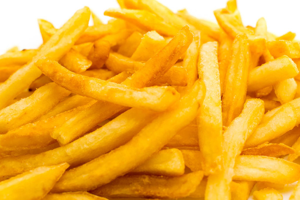 Deliciosas batatas fritas close-up
 - Foto, Imagem