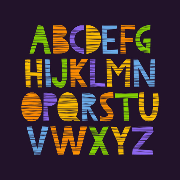 Милий намальований алфавіт
 - Вектор, зображення