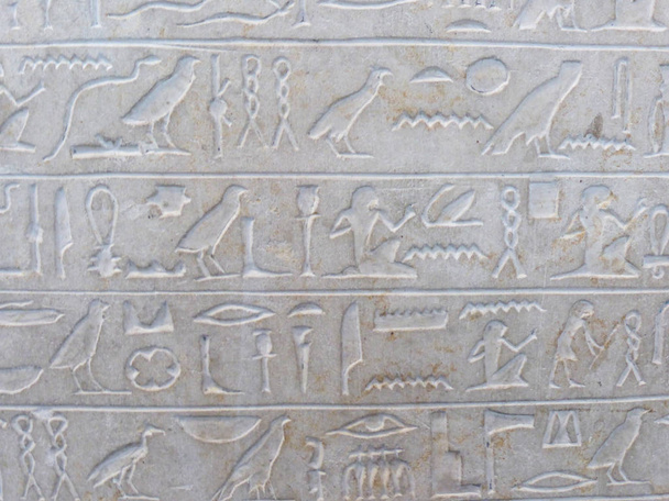 Taş üzerinde hiyeroglifler - Eski Mısır yazıtları - Fotoğraf, Görsel