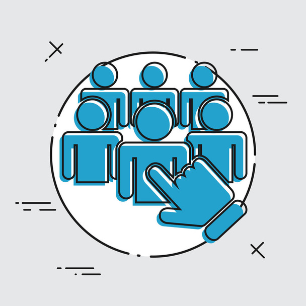 Staff selection icon - Vector, Image