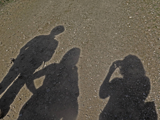 kum üzerinde gölgeler - Fotoğraf, Görsel