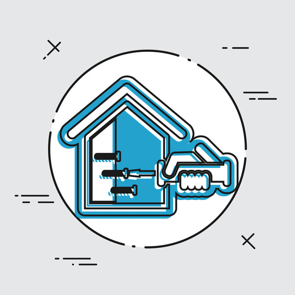Home Reparatie pictogram   - Vector, afbeelding