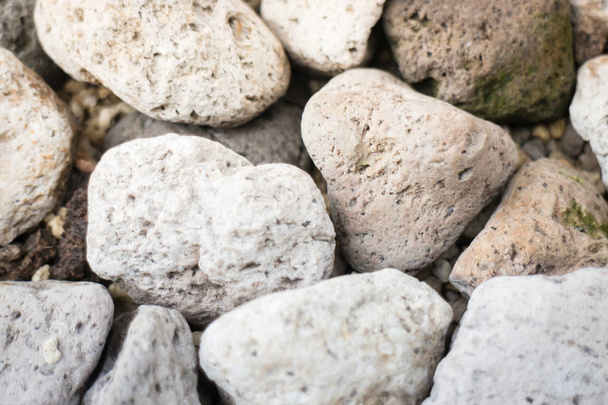 Streszczenie tła z suchymi kamieniami żwirowymi - Zdjęcie, obraz
