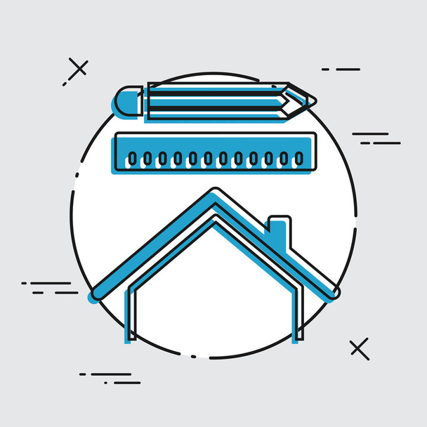 House design icon - Vector, Image