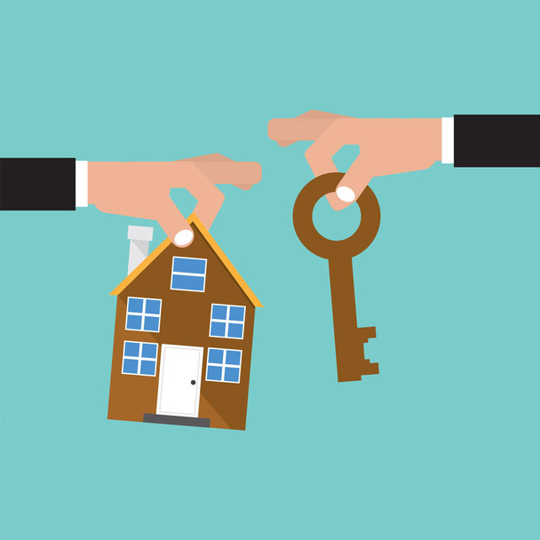 Kupno domu, nieruchomości inwestycyjne koncepcja wektorowa - Wektor, obraz