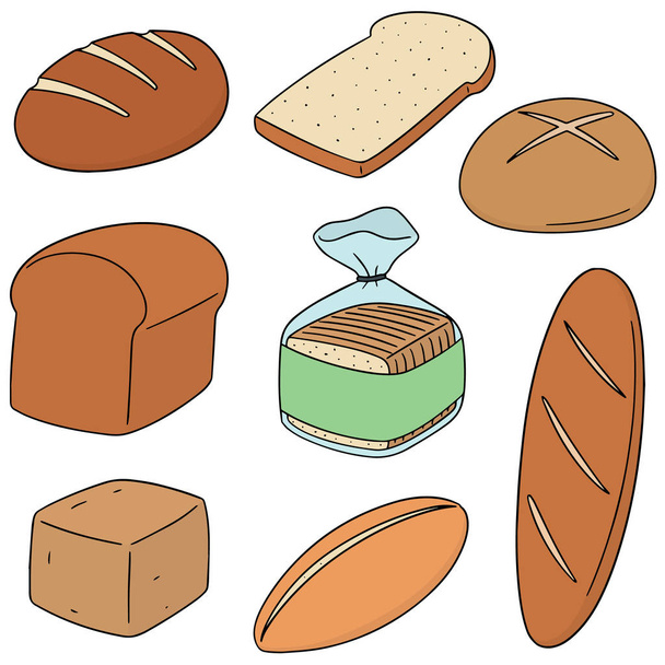 vector set of bread - Vetor, Imagem