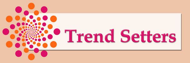 Trendsetters Rose Orange Blanc Horizontal
  - Photo, image