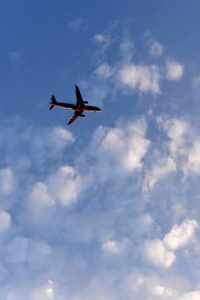 Airplane in the sky and cloud - Fotoğraf, Görsel