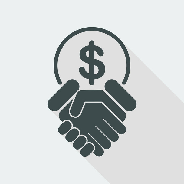finanční dohody ikona - Vektor, obrázek