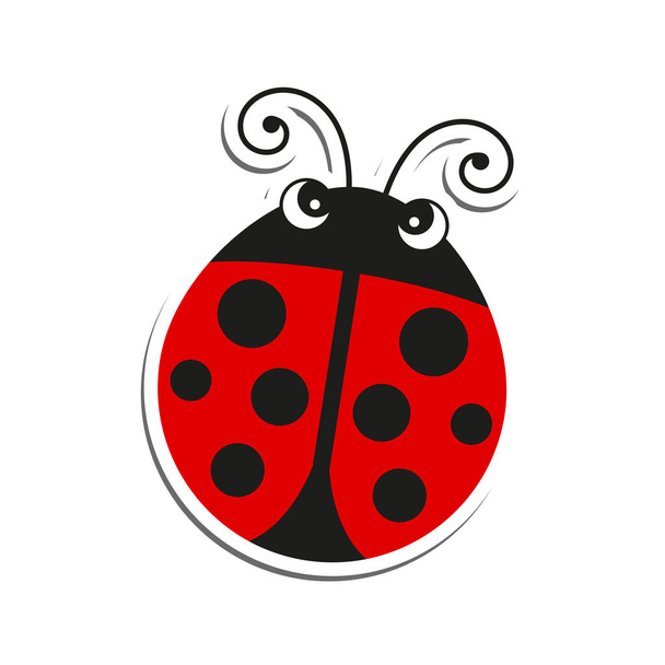 Vector Little Ladybug - ベクター画像