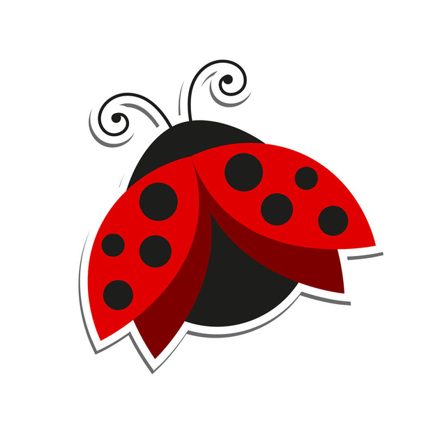 Vector Little Ladybug - Wektor, obraz