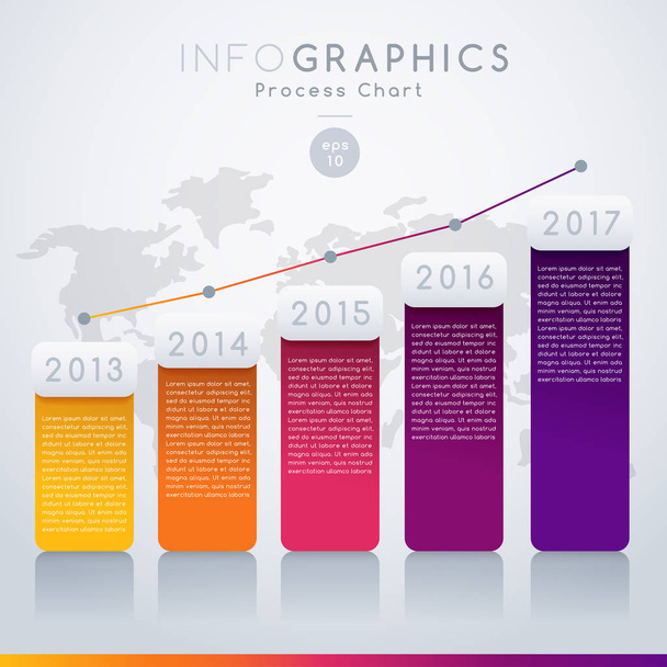 Infographics Set for Brochure, Business Chart or Web Design : Vector Illustration - Vector, Image