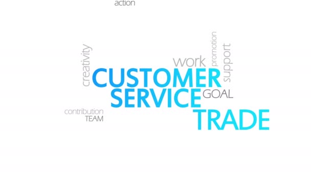 Customer Service, Animated Typography - Footage, Video