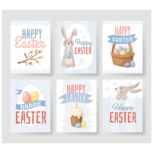 Easter holiday vector illustration - Vector, Image