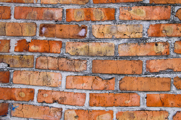 Background of red brick wall - Fotoğraf, Görsel