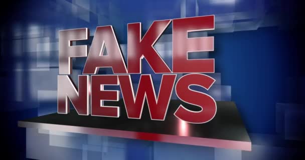 Dynamic Fake News Title Page Background Plate - Footage, Video