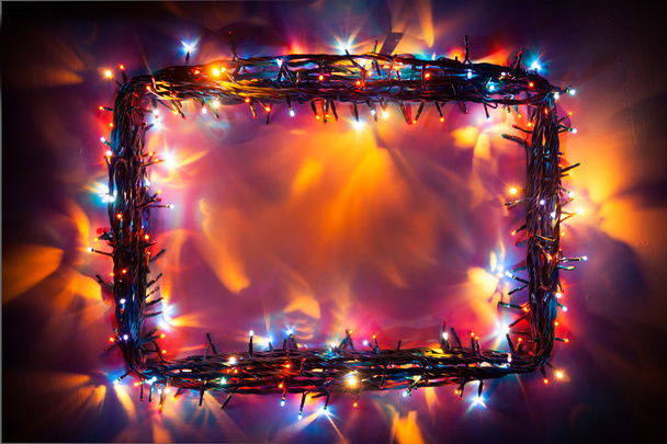 Party lights frame - Photo, Image