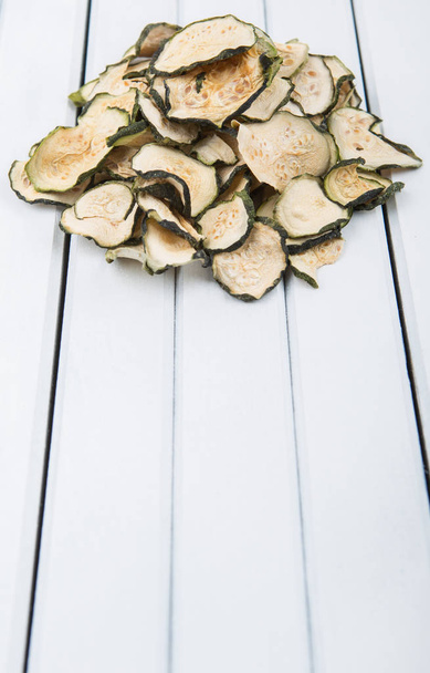 Dried Zucchini Wooden - Φωτογραφία, εικόνα
