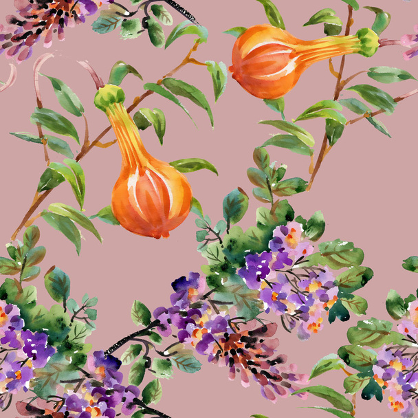 Floral  seamless pattern  - Foto, afbeelding