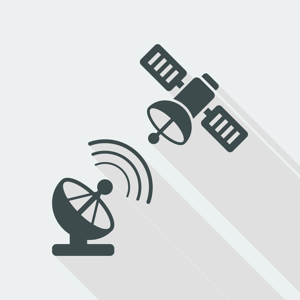 ícone antena parabólica - Vetor, Imagem