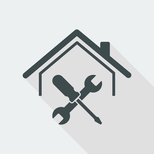 Casa reparación icono de servicios
 - Vector, imagen