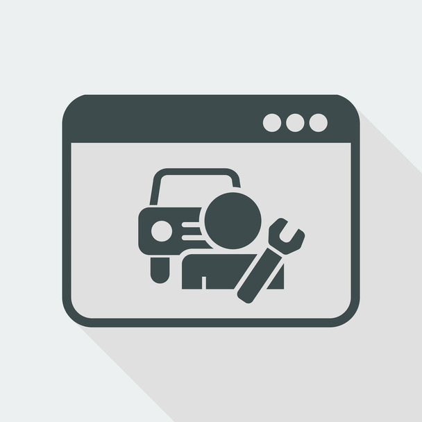 Asistencia aplicación de coche o sitio web
  - Vector, imagen