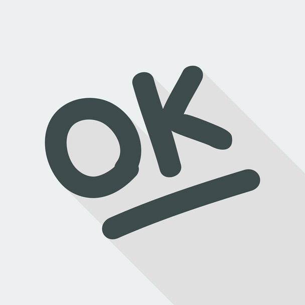 Perfect evaluation "Ok" icon - Vector, Image