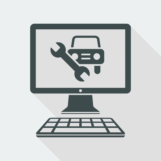 Autóipari segítségnyújtási szolgáltatások online  - Vektor, kép