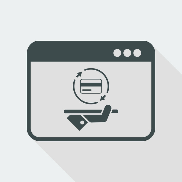 Online bankovní služby web ikony - Vektor, obrázek