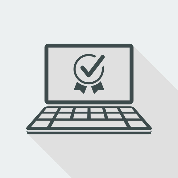 Top rating certificate - Vector icon for computer website or app - Vector, Image