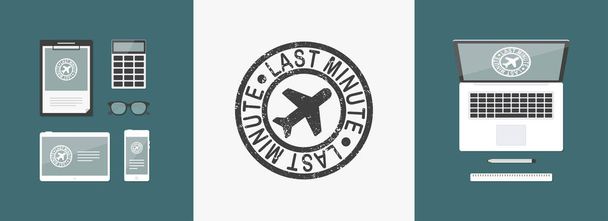 Nabídka letecké Last minute - Vektor, obrázek