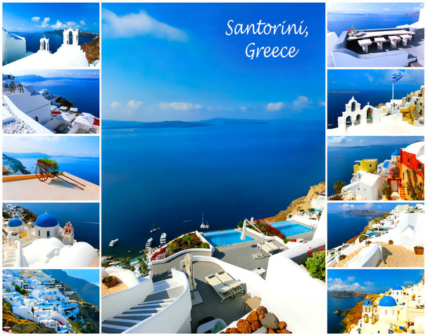 Set de fotos de verano en Santorini, Grecia
 - Foto, Imagen