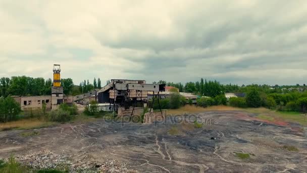 Ruined coal mine. - Footage, Video