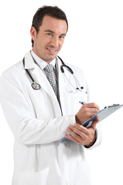 Доктор пише на кишені
 - Фото, зображення