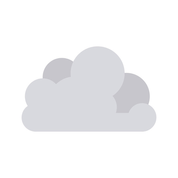 灰色の雲積雲形状の三次元 - ベクター画像