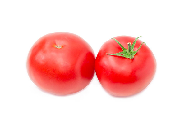 Two ripe red tomatoes closeup - Φωτογραφία, εικόνα