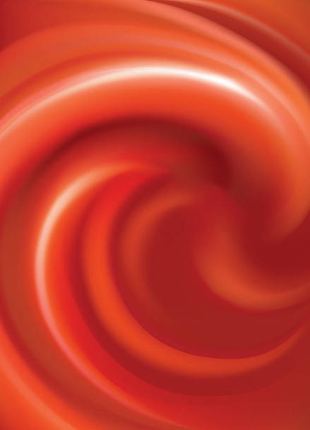 Vector background of swirling dark chocolate texture  - Vector, Image