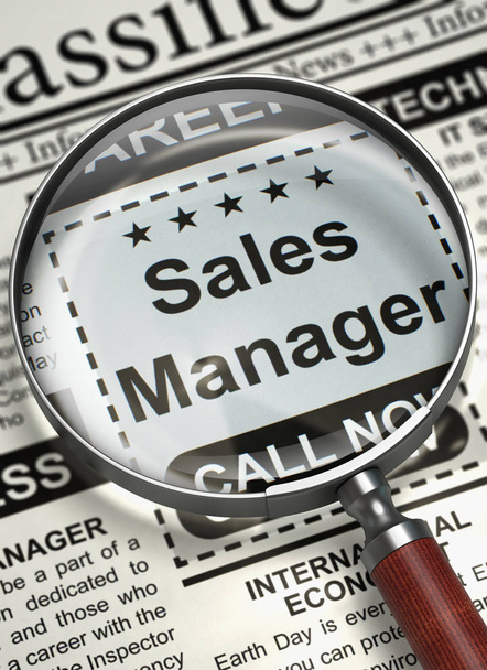 Were Hiring Sales Manager. 3D. - Photo, Image