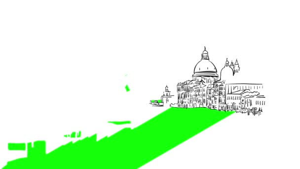Venice Grande Canale Animation - Πλάνα, βίντεο