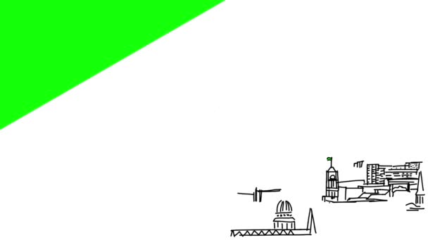 Berlin Skyline Animation - Πλάνα, βίντεο