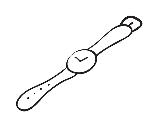 Skizze einer Armbanduhr - Vektor, Bild