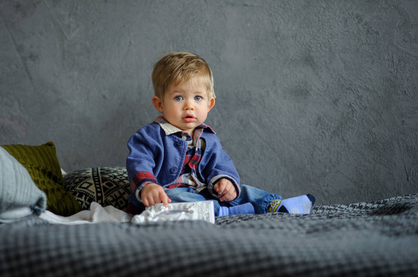 Portrait of the little boy. - Photo, image