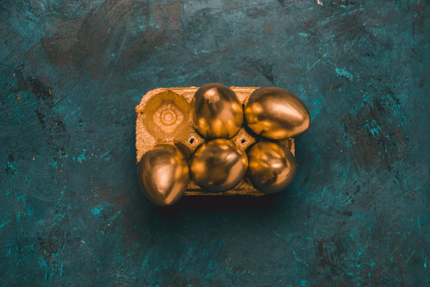 Πασχαλινά χρυσά αυγά - Φωτογραφία, εικόνα