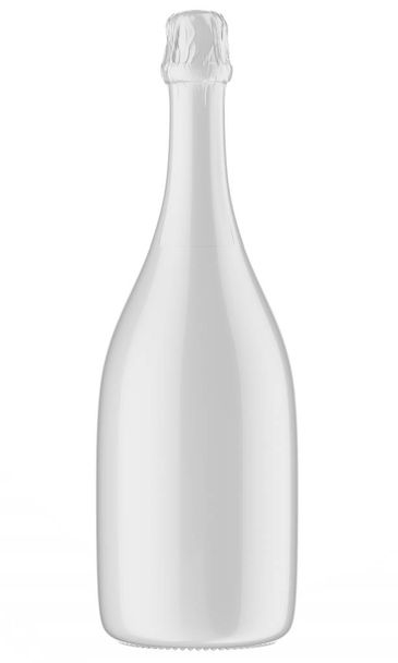 white champagne bottle - Foto, imagen
