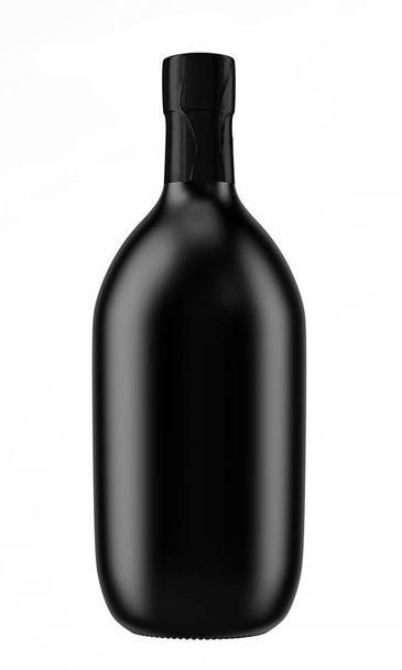 black scotch bottle  - Foto, Imagen