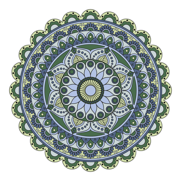 Flower Mandalas. Vintage decorative elements. Oriental pattern,  - Vektor, kép