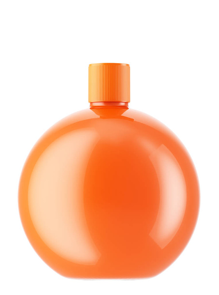 orange round cosmetic bottle  - Foto, immagini