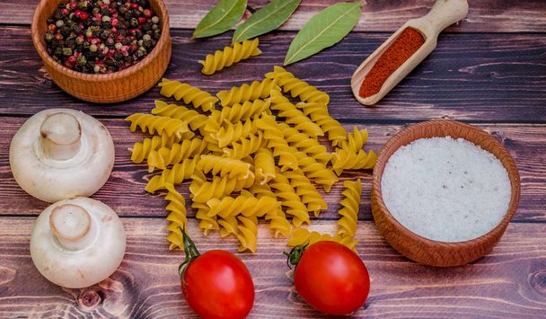 Still life with pasta ingredients - Foto, Imagen