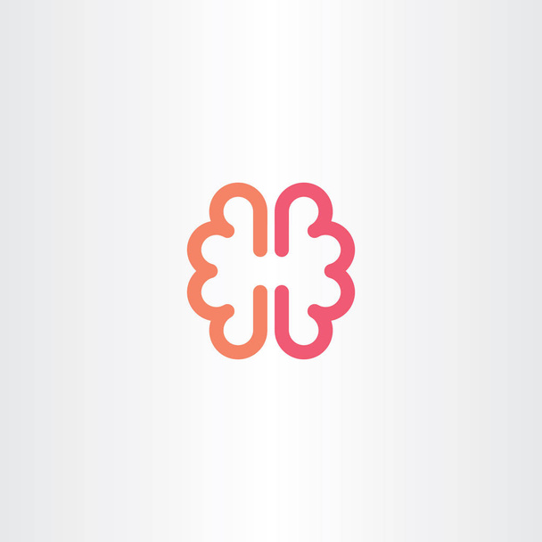 hersenen vectorelement pictogram symbool ontwerp - Vector, afbeelding