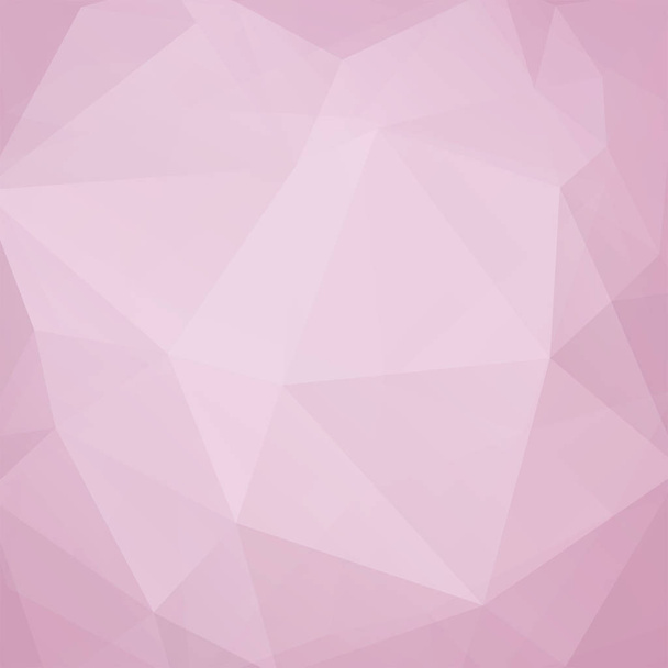 Polygonal pastel pink background. Can be used in cover design, book design, website background. Vector illustration - Vector, Image